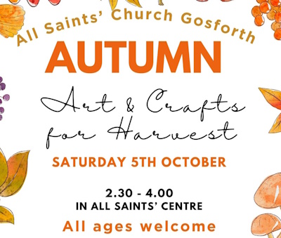 Art & Craft Session 5th October 2024 2.30 – 4.00pm